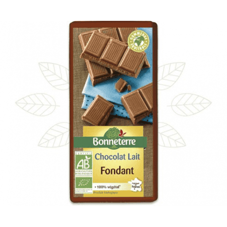 Chocolat fondant au lait 100g