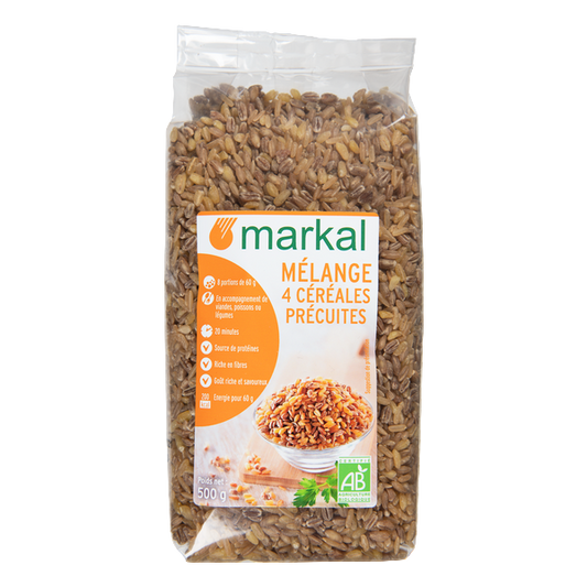 Mélange 4 céréales précuites bio - 1
